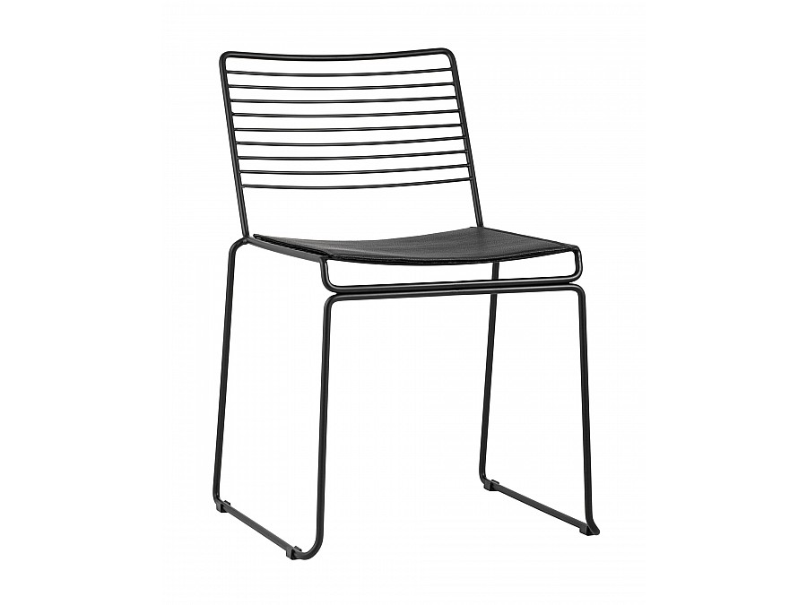 Стул обеденный Danny черный с черной подушкой