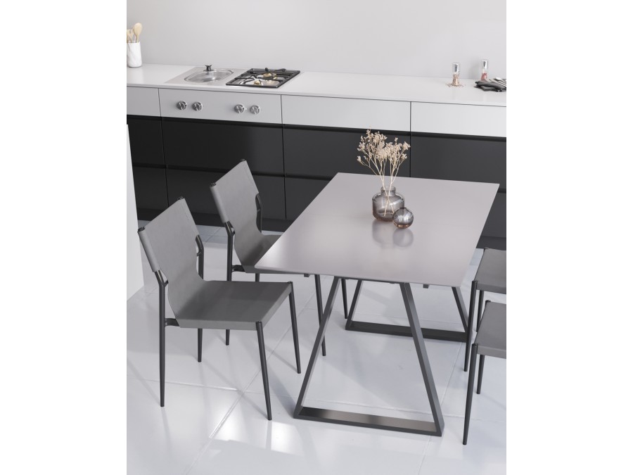 Стул обеденный West серый 4 шт.