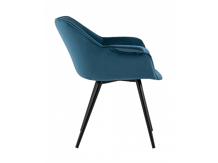 Стул Мэйсон велюр пыльно-синий