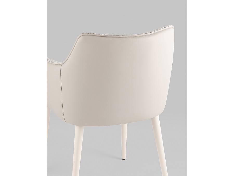 Стул обеденный Feston слоновая кость букле с экокожей
