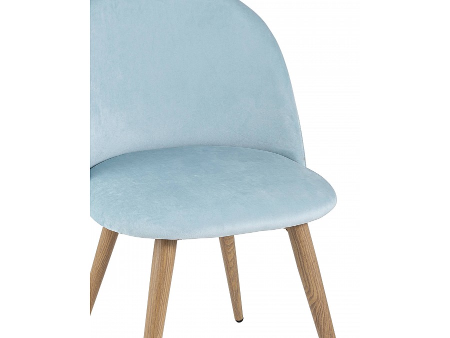 Стул Лион велюр пыльно-голубой