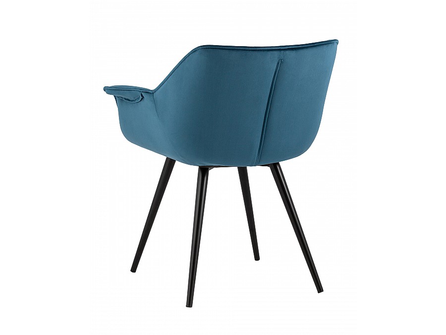 Стул Мэйсон велюр пыльно-синий