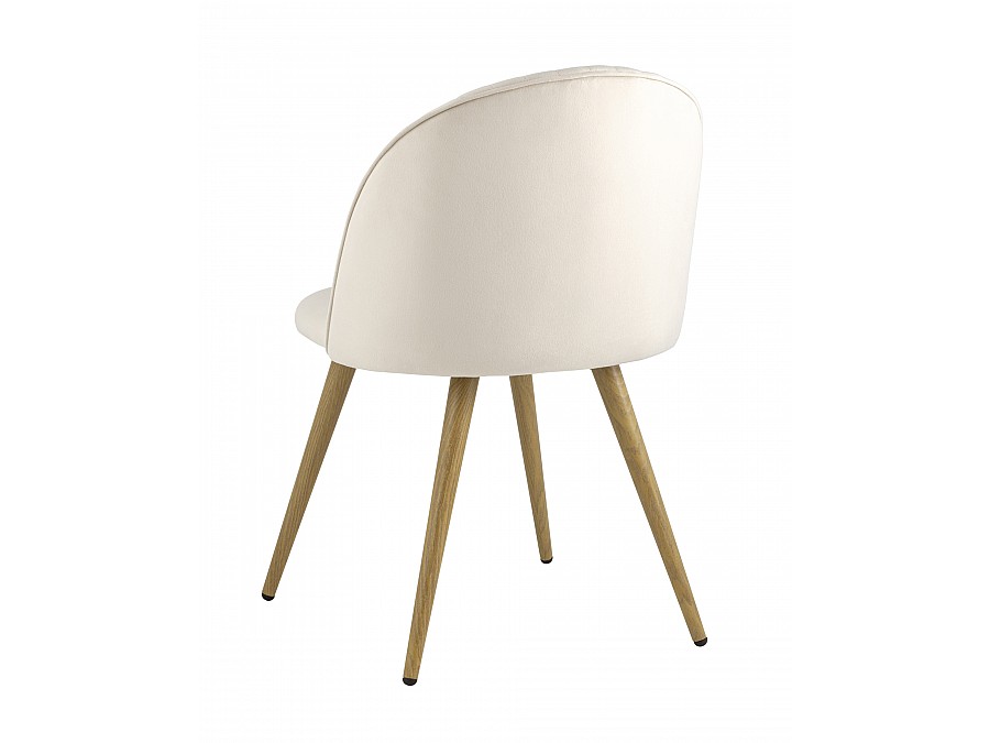 Стул Лион Страйпс велюр кремовый