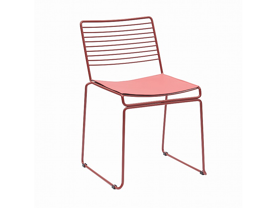 Стул обеденный Danny бордовый с подушкой