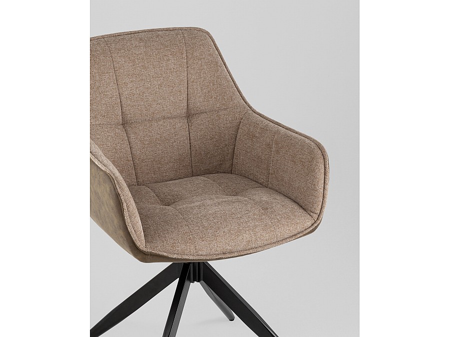 Стул обеденный Alba экокожа коричневый