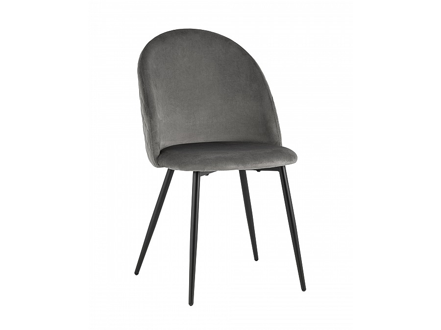 Стул Lilly велюр антрацитовый