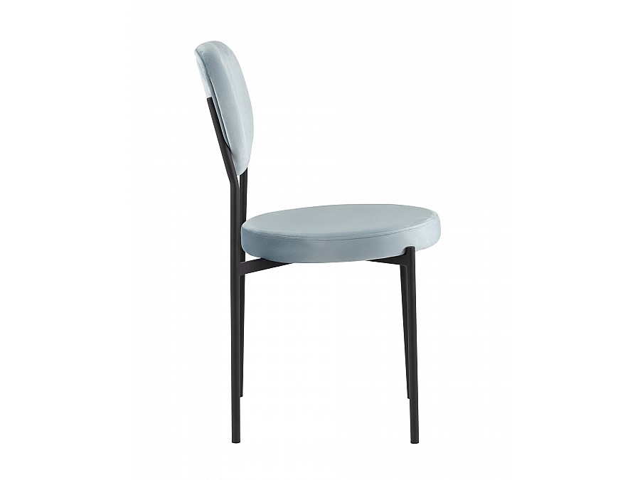 Стул Барбара велюр серо-голубой