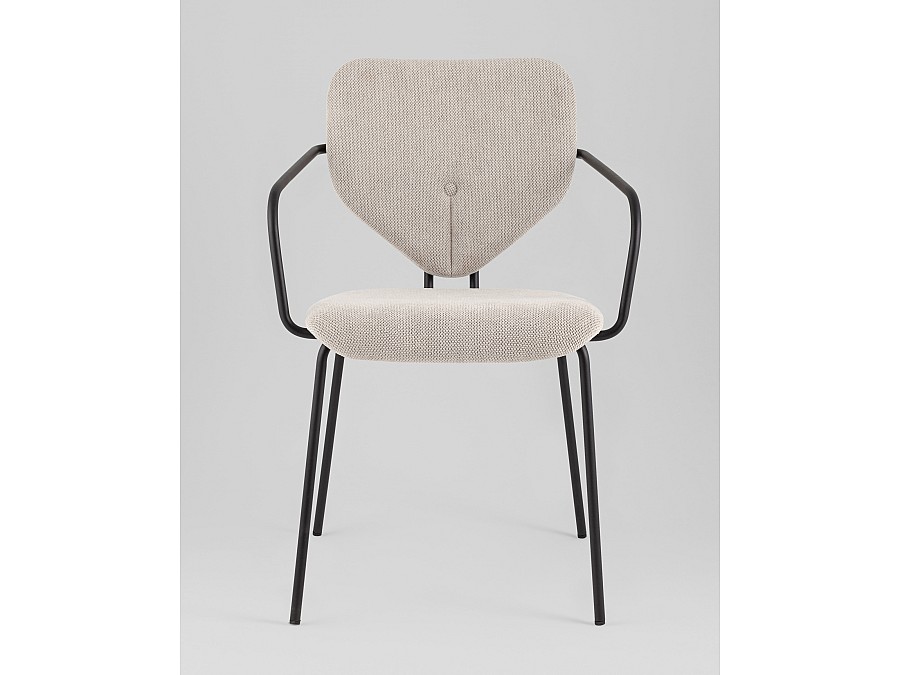 Стул обеденный Masey с подлокотниками бежевый