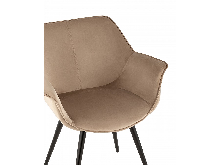 Стул Мэйсон велюр капучино