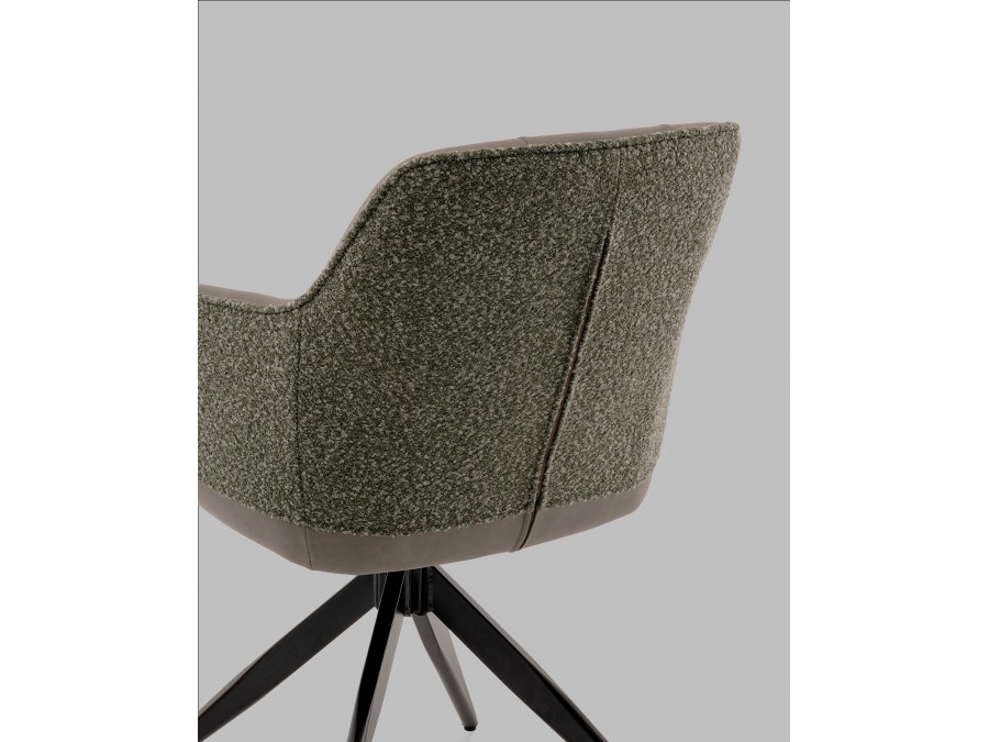 Стул обеденный Naya зеленый экокожа букле