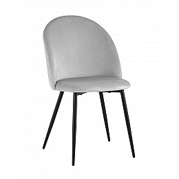 Стул Lilly велюр серебристый