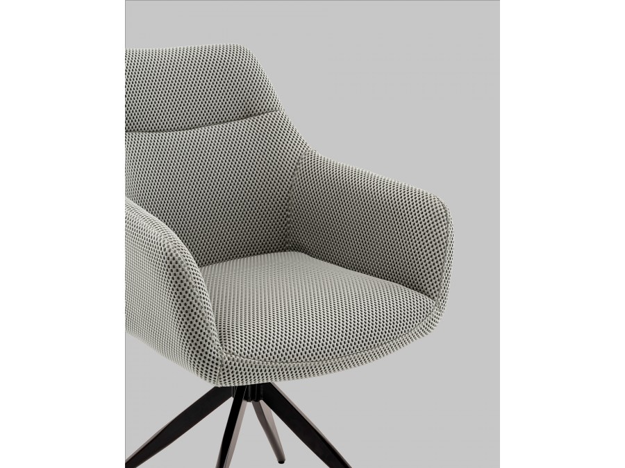 Стул обеденный Enid серо-зеленый ткань Sonic