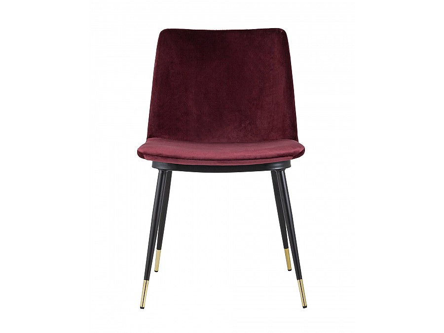 Стул Мелисса велюр бордовый