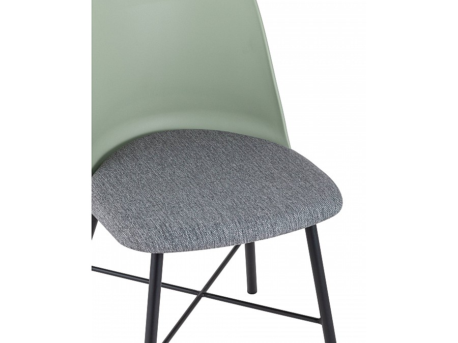 Стул Shell серо-зеленый