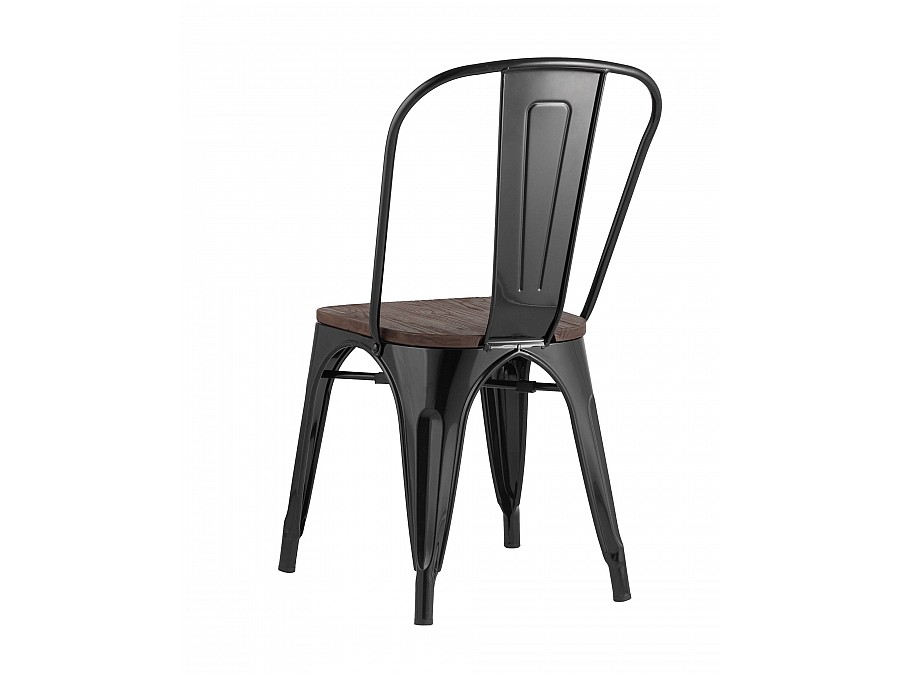 Стул TOLIX WOOD черный глянцевый