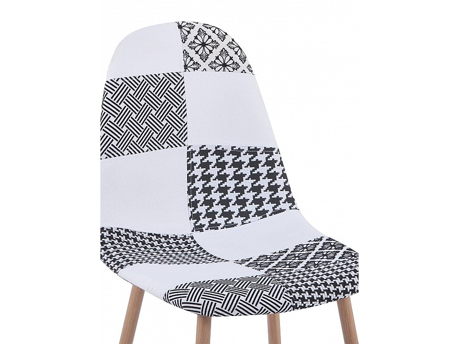 Стул Валенсия пэчворк черно-белый