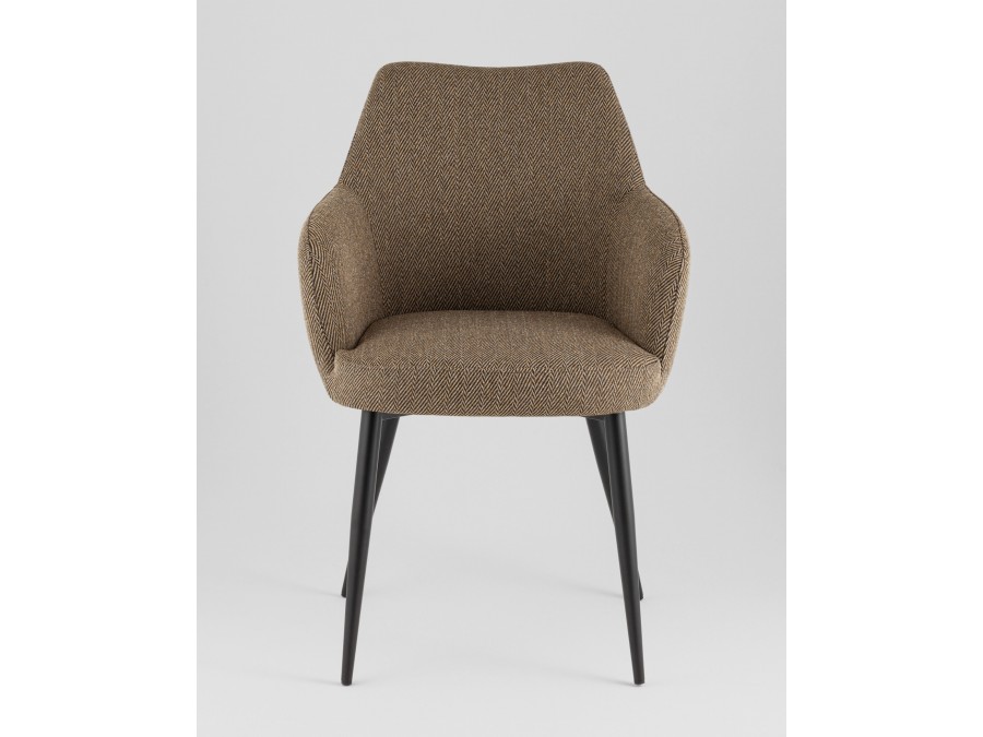 Стул обеденный Katys оливково-бежевый елочка