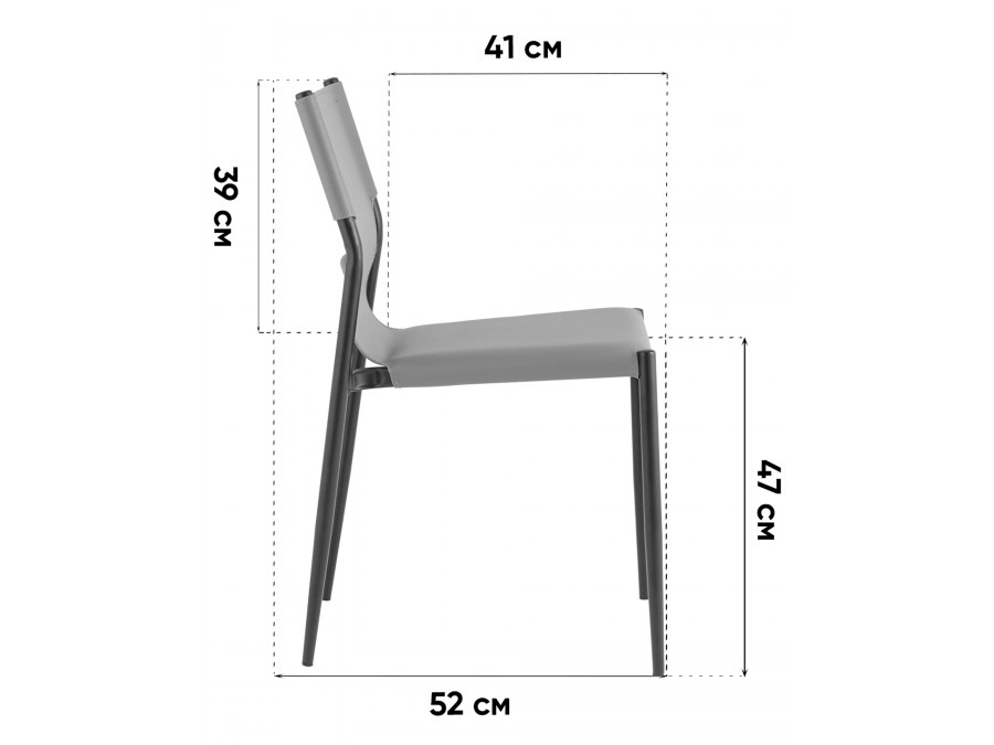 Стул обеденный West коричневый NC