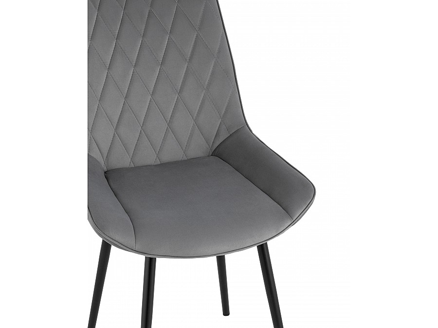 Стул Дарвин велюр тёмно-серый