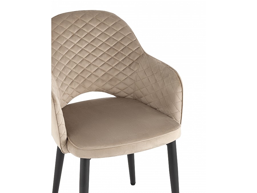 Стул Венера диамант велюр шампань