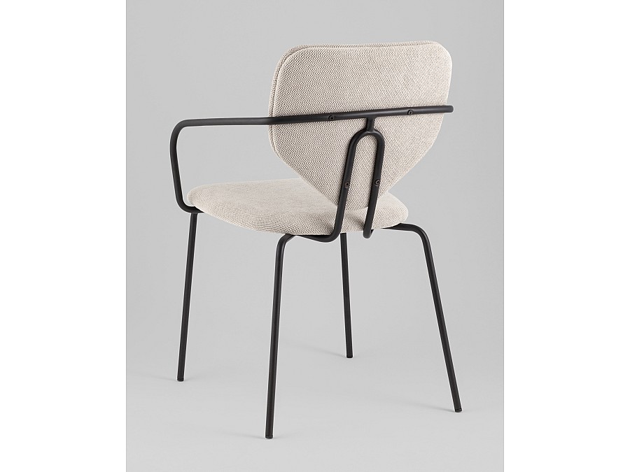 Стул обеденный Masey с подлокотниками бежевый