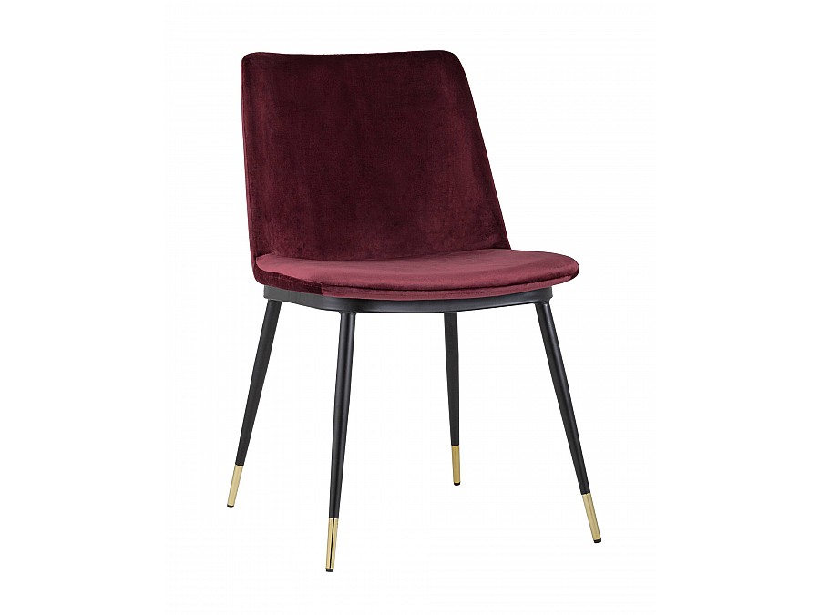 Стул Мелисса велюр бордовый