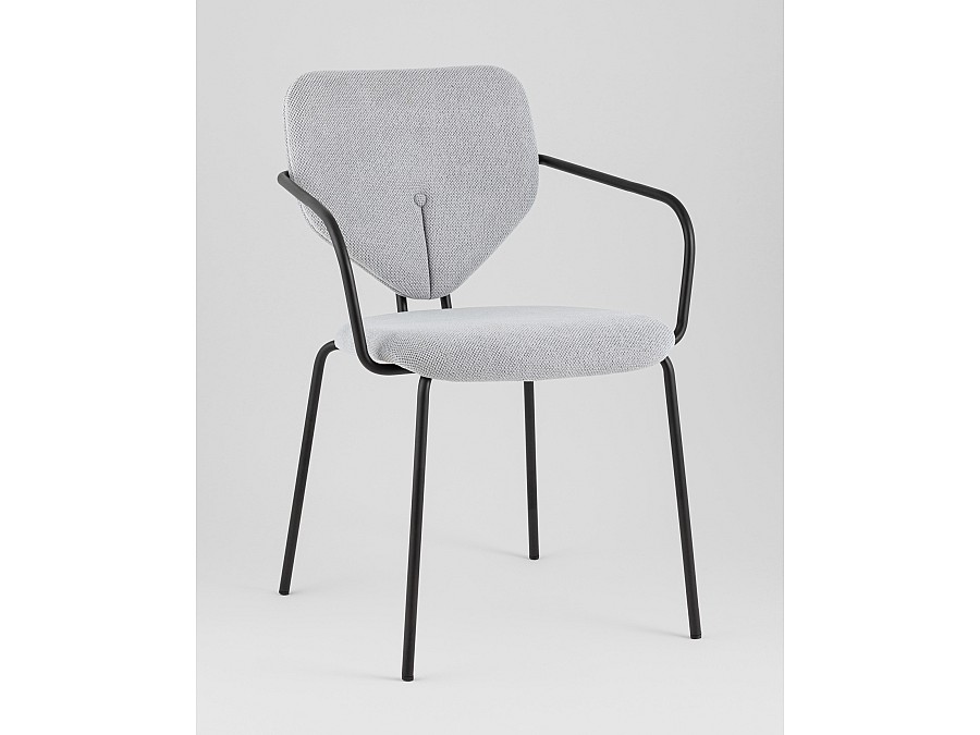 Стул обеденный Masey с подлокотниками серый