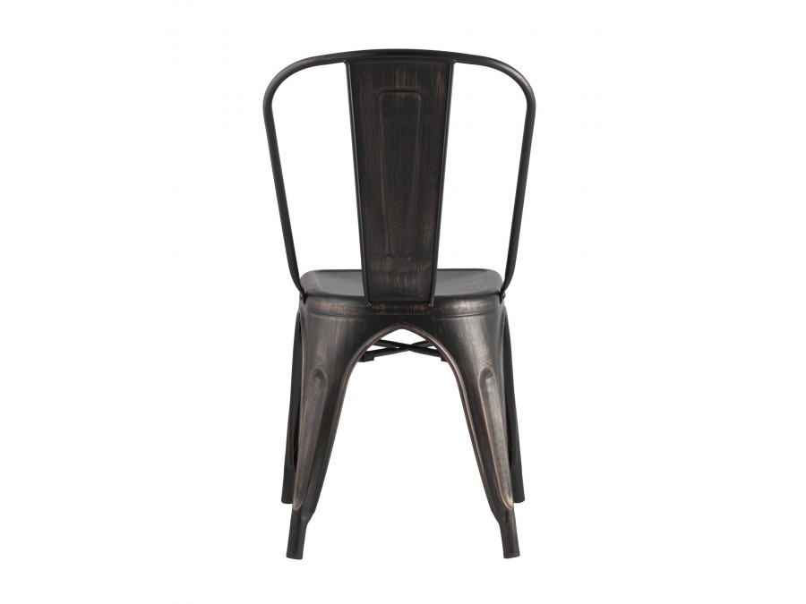 Стул TOLIX черный патина золото
