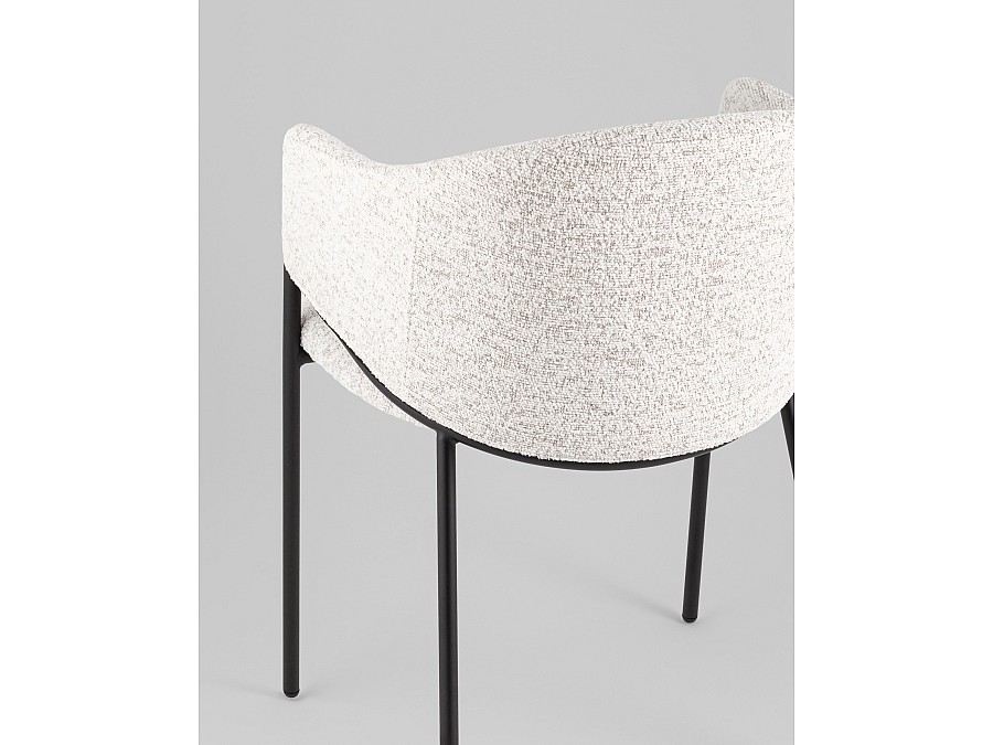 Стул обеденный Carmel бело-серый