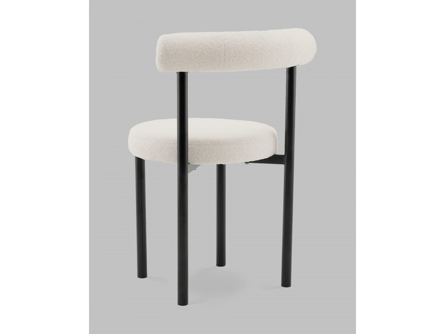 Стул обеденный Флорео букле молочный