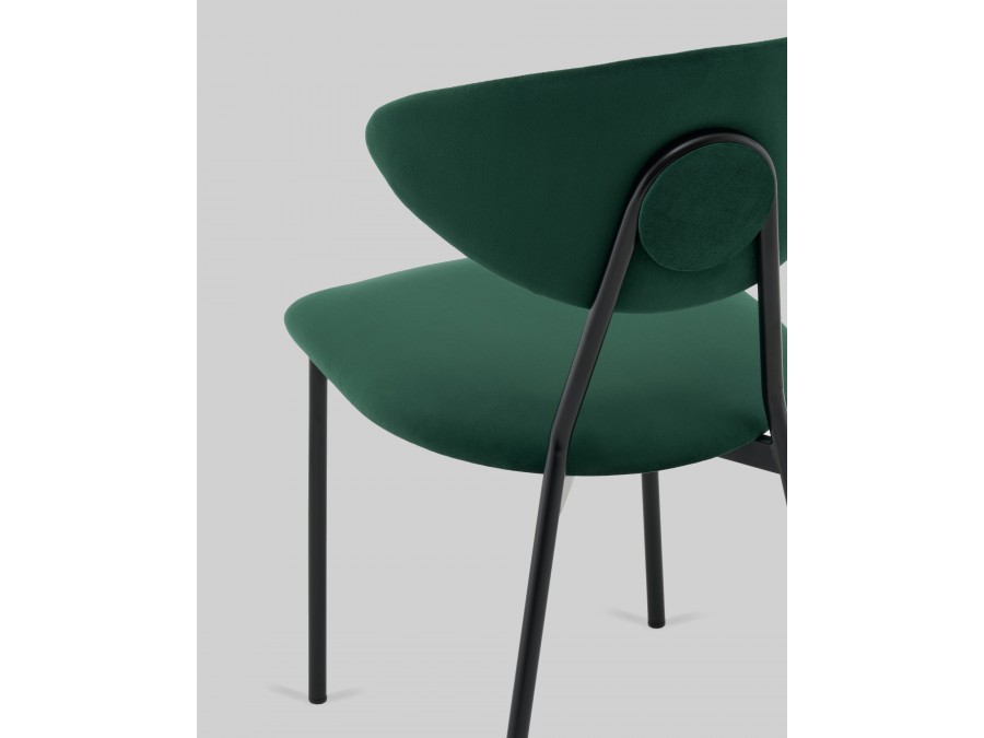 Стул обеденный Квинси велюр зеленый