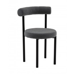 Стул обеденный Флорео букле темно-серый