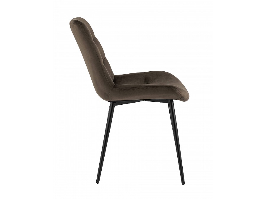 Стул Остин велюр тёмно-коричневый