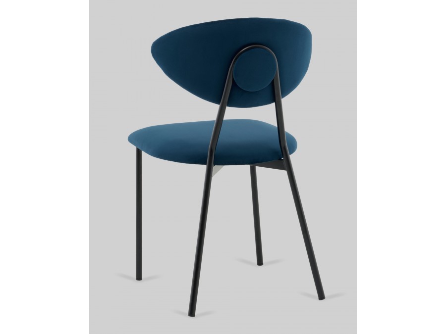 Стул обеденный Квинси велюр синий