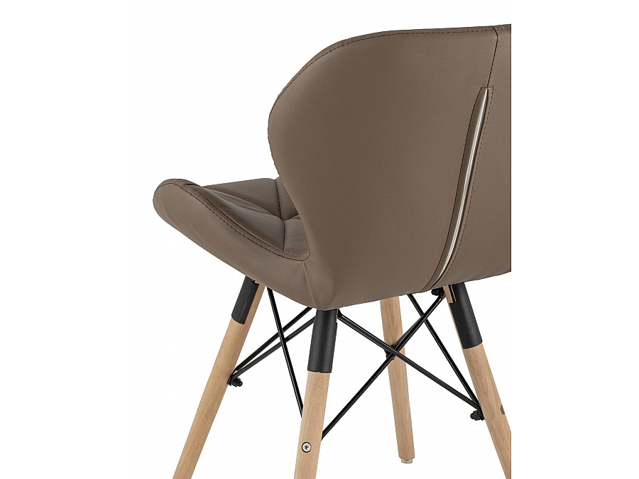 Стул Бон экокожа коричневый