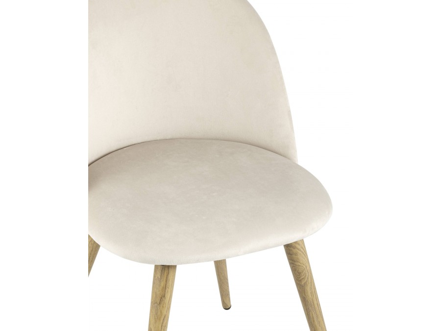 Стул Лион велюр кремовый