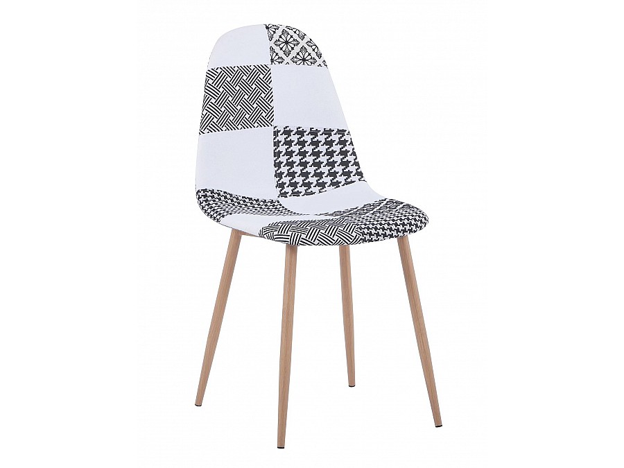 Стул Валенсия пэчворк черно-белый