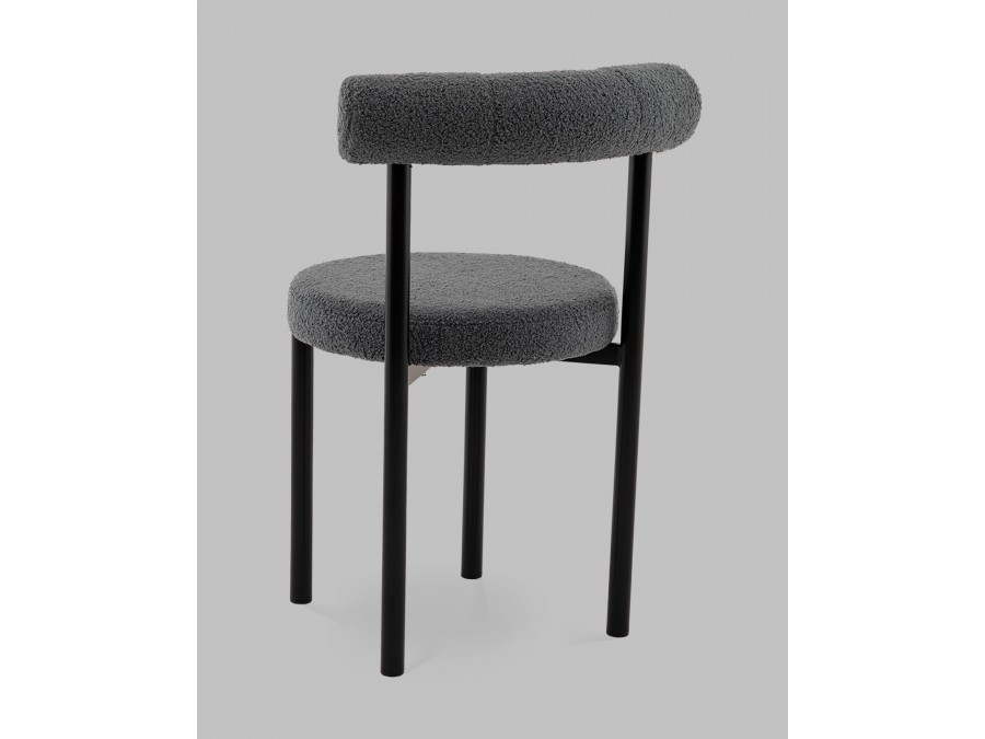 Стул обеденный Флорео букле темно-серый