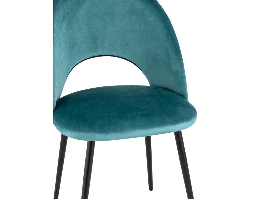 Стул Меган NEW велюр с ромбами сине-зелёный