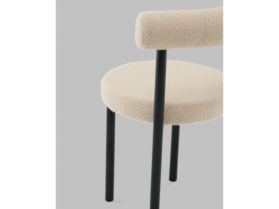 Стул обеденный Флорео букле бежевый