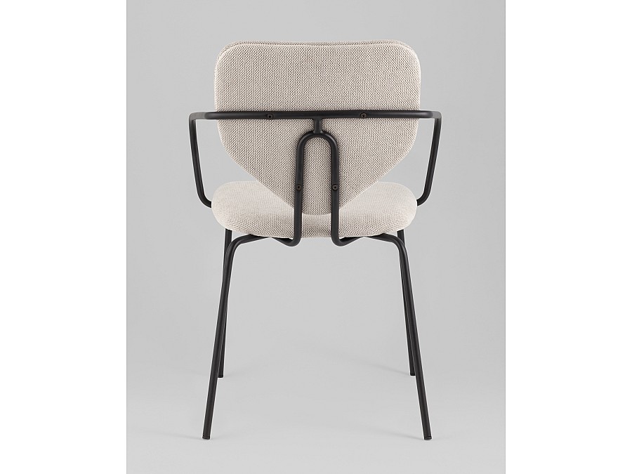 Стул обеденный Masey с подлокотниками бежевый