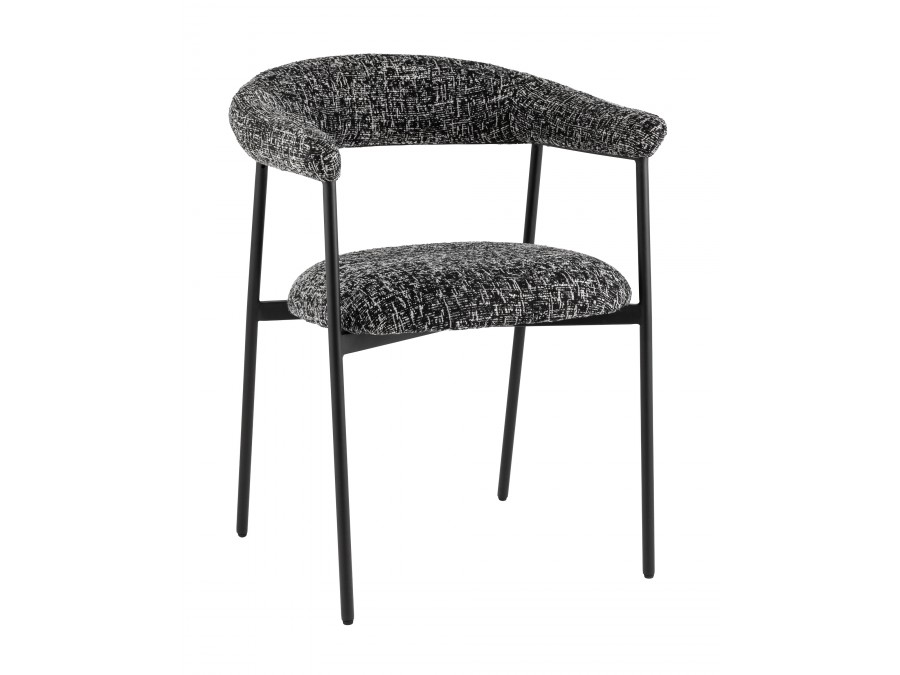 Стул обеденный Toko черно-белый