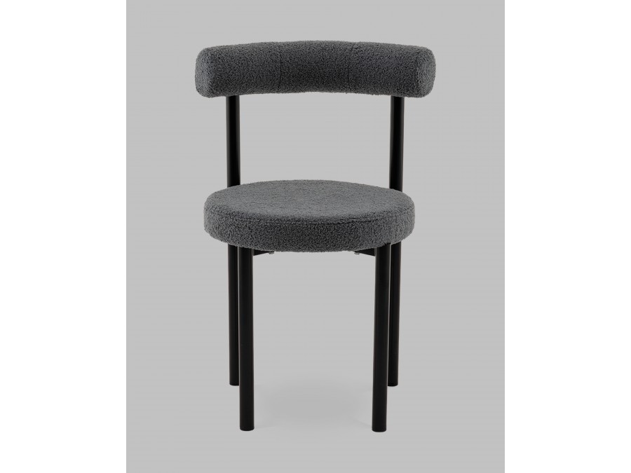 Стул обеденный Флорео букле темно-серый