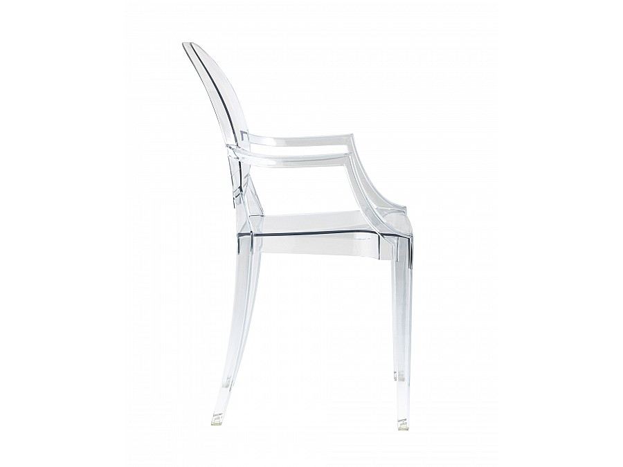 Стул Victoria Ghost с подлокотниками прозрачный