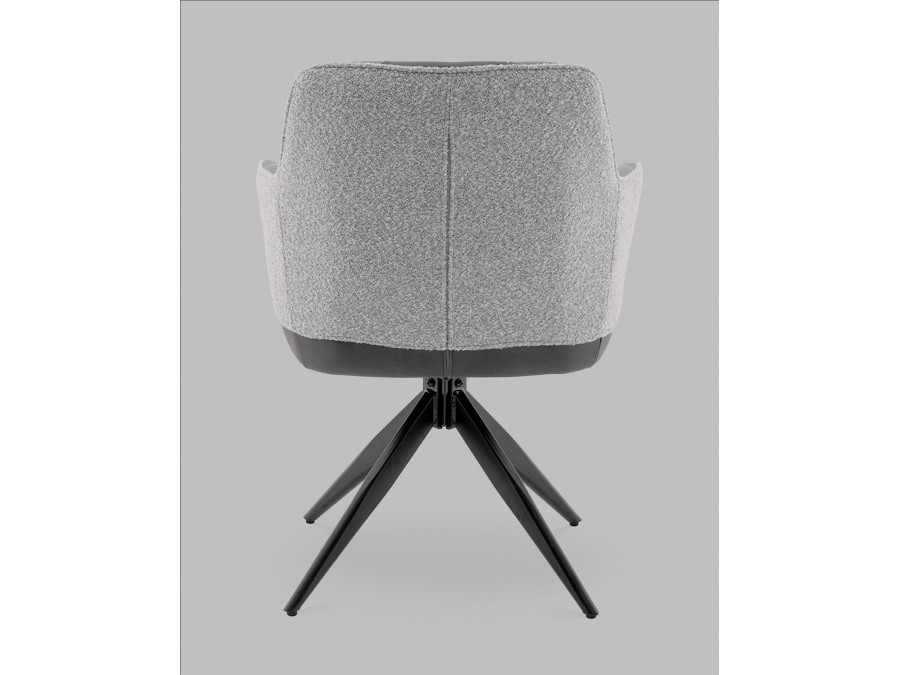 Стул обеденный Naya серый экокожа букле