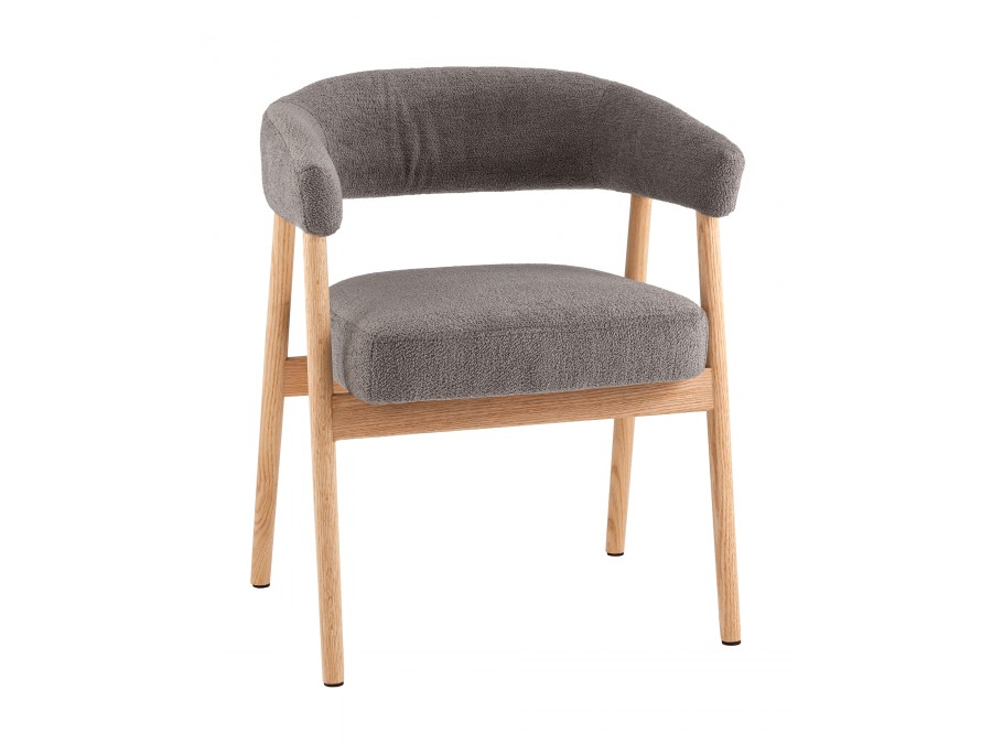 Стул обеденный Zubo с деревянными ножками темно-серый