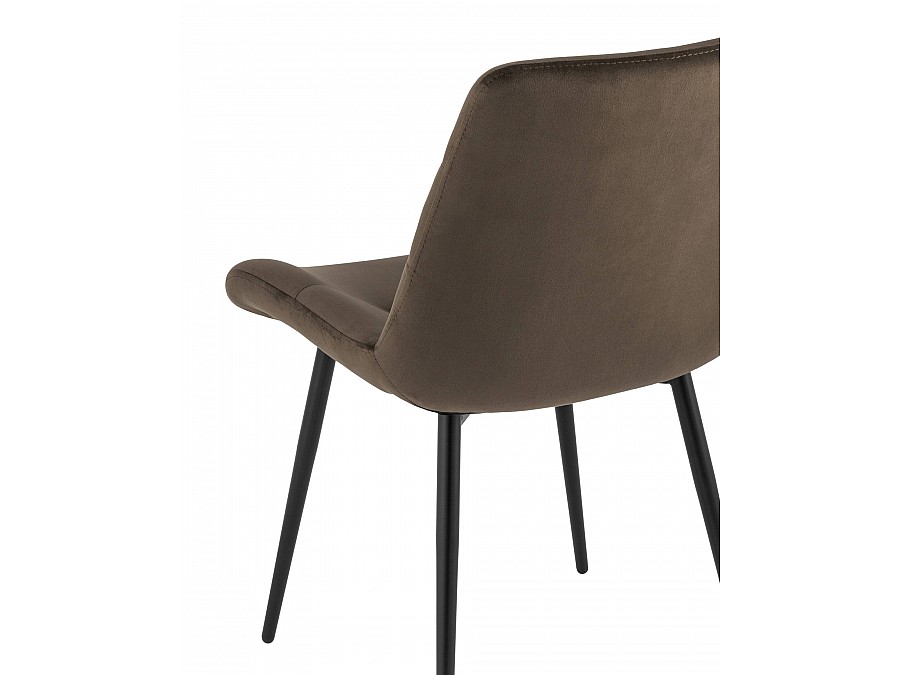 Стул Остин велюр тёмно-коричневый
