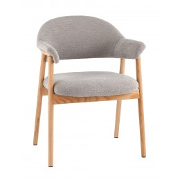 Стул обеденный Tavu с деревянными ножками серый