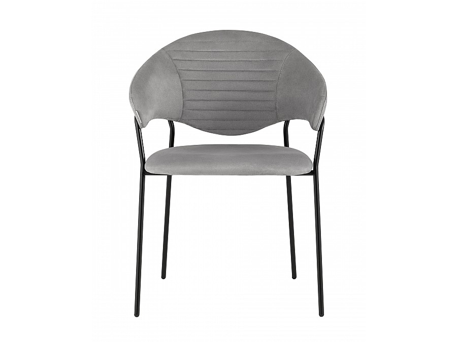 Стул Алексис искусственная замша серый