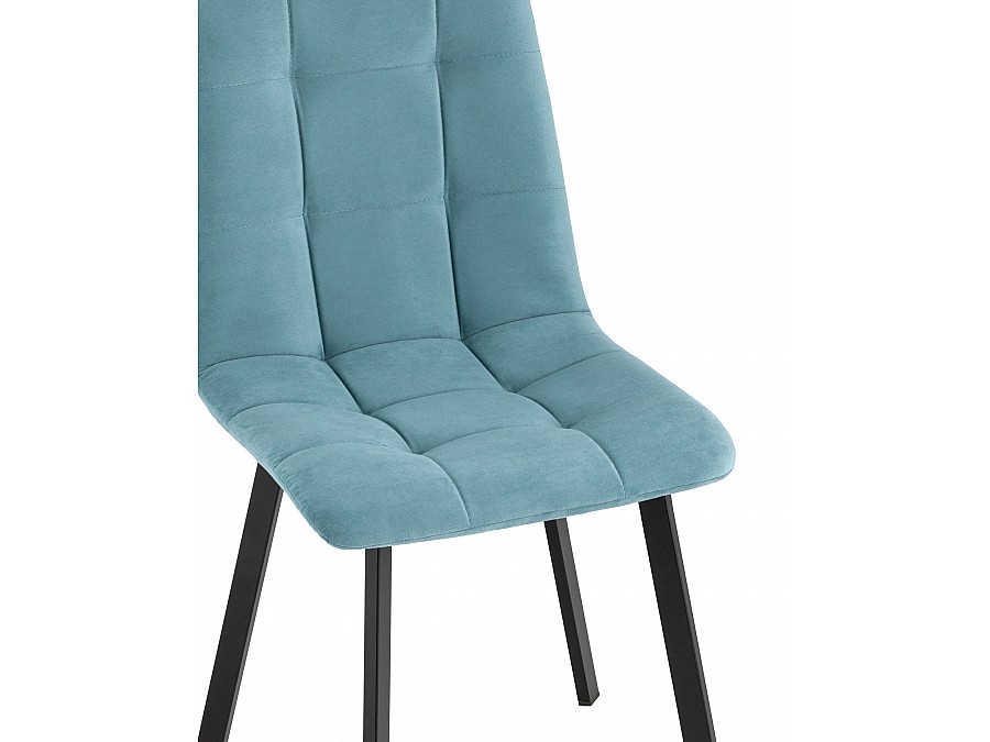 Стул Oliver Square велюр пыльно-голубой